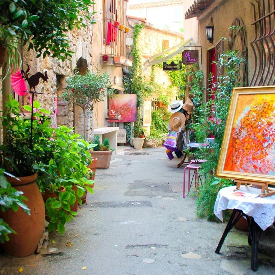Mougins Collection - Magnifique Maison Au Coeur Du Vieux Village De Mougins, Vue Sur Les Alpes Du Sud エクステリア 写真